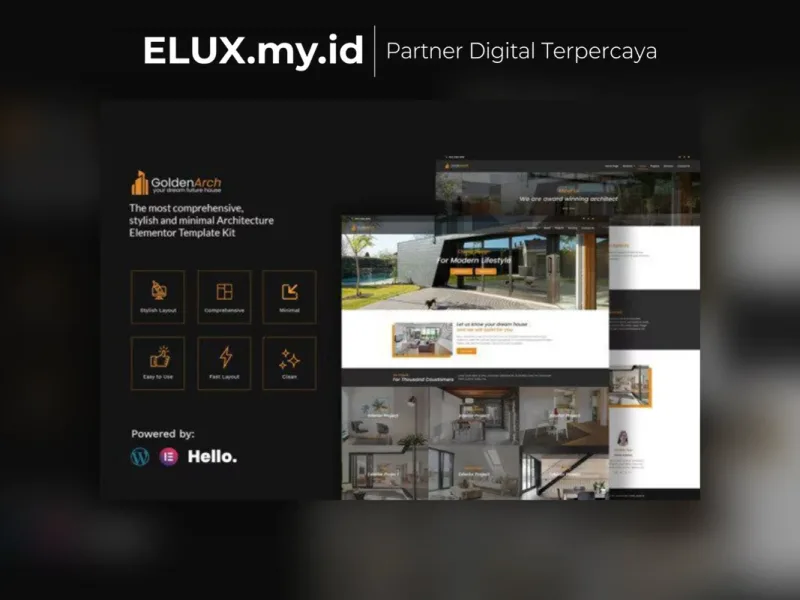 Goldenarch Real Estate Elementor Template Kit Tampilan Goldenarch Real Estate Elementor Template Kit Lifetime Unlimited Domain