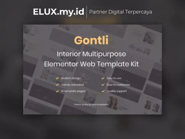 Foto Asli Gontli Interior Multipurpose Template Kit Lifetime Unlimited Domain