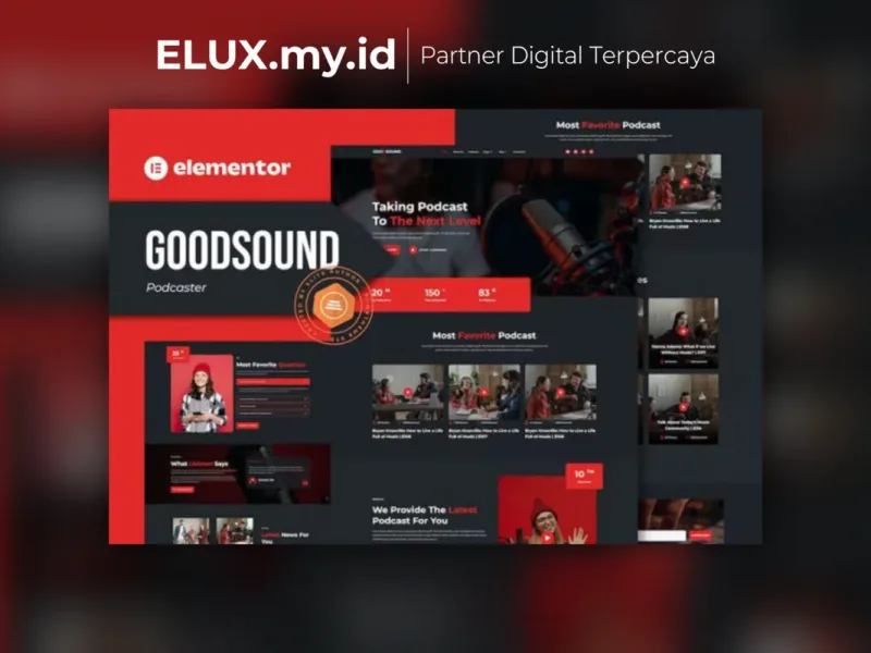 Goodsound Podcaster Elementor Template Kit Lisensi Resmi Goodsound Podcaster Elementor Template Kit Lifetime Unlimited