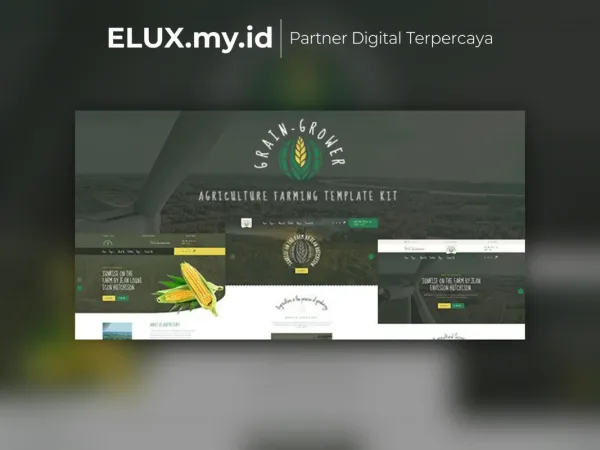 Jual Grain Grower Agriculture Farm Farmers Elementor Template Kit Lifetime