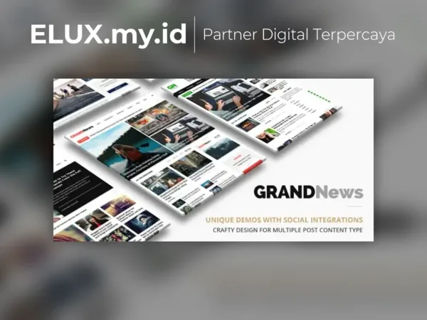 Detail Produk Grand News Magazine Newspaper Wordpress Theme