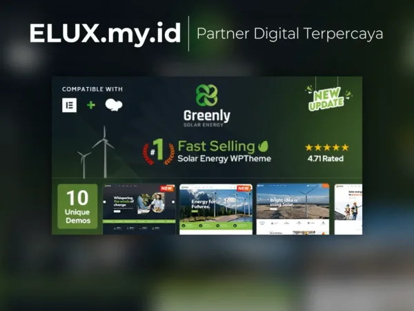 Foto Asli Greenly Ecology Solar Energy Wordpress Theme