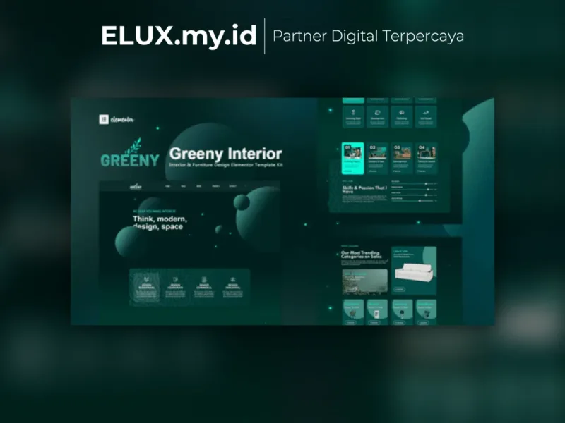 Greeny Interior Elementor Template Kit Lifetime Foto Asli Greeny Interior Elementor Template Kit Lifetime Unlimited Domain
