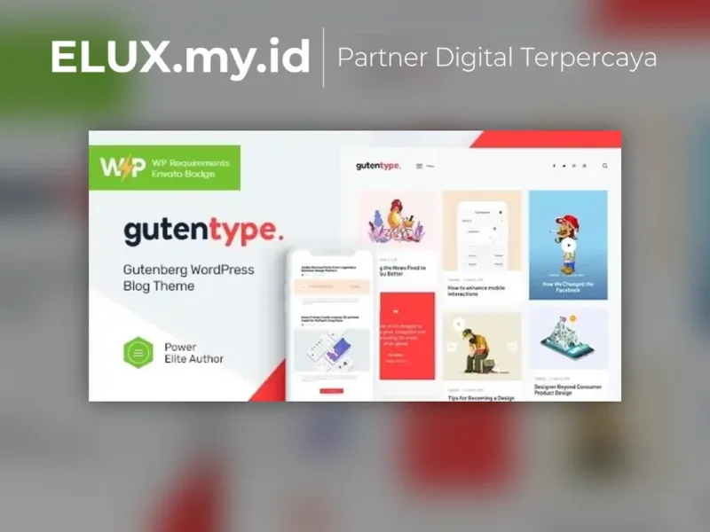 Jual Gutentype 100 Gutenberg Wordpress Theme For Modern Blog Elementor