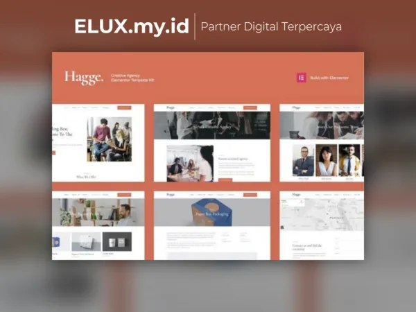 Foto Asli Hagge Creative Portfolio Elementor Template Kit Lifetime Unlimited