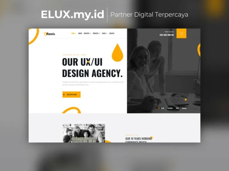 Hamela Digital Agency Services Elementor Template Tampilan Hamela Digital Agency Services Elementor Template Kit Lifetime