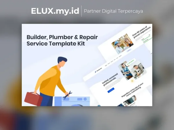 Foto Asli Handyman Builder Plumber Repair Service Elementor Template Kit