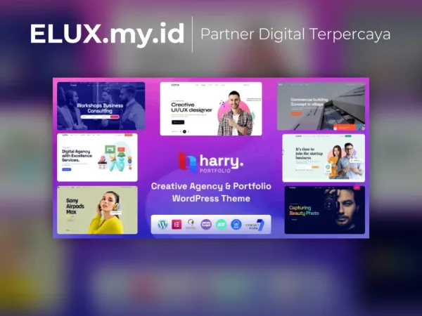 Detail Produk Harry Creative Agency Portfolio Wordpress Theme Rtl