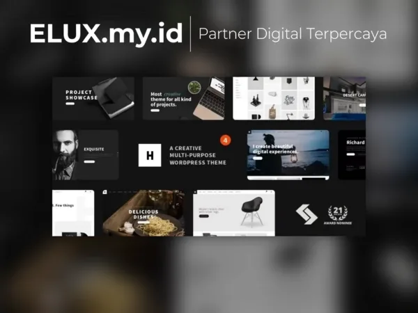 Lisensi Resmi Heli Minimal Creative Black And White Wordpress Theme