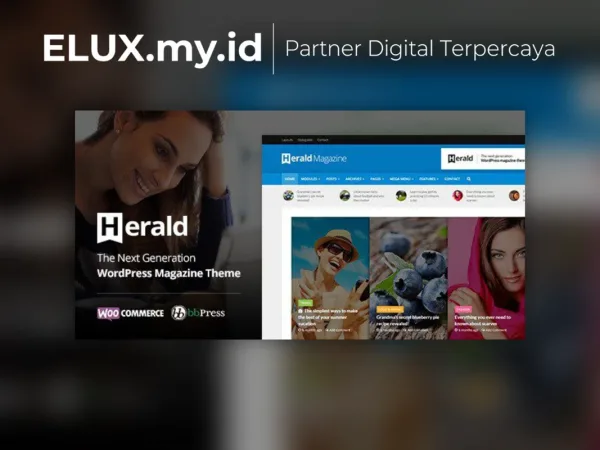 Lisensi Resmi Herald Newspaper News Portal Wordpress Theme