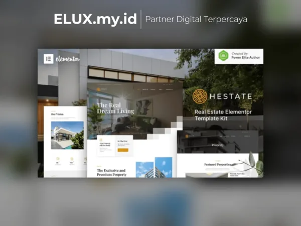Lisensi Resmi Hestate Real Estate Elementor Template Kit Lifetime Unlimited