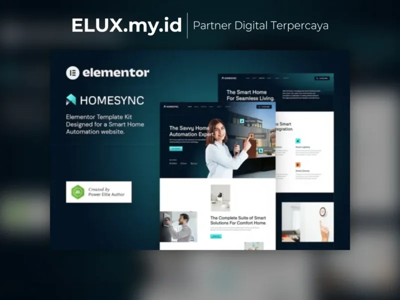 Homesync Smart Home Automation Elementor Template Lisensi Resmi Homesync Smart Home Automation Elementor Template Kit Lifetime