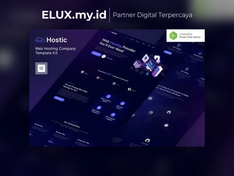 Hostic Web Hosting Company Elementor Template Kit Lisensi Resmi Hostic Web Hosting Company Elementor Template Kit Lifetime