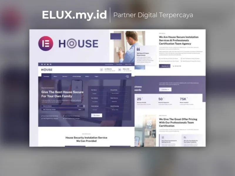 Housec Smart Home Security Service Elementor Tampilan Housec Smart Home Security Service Elementor Template Kit Lifetime