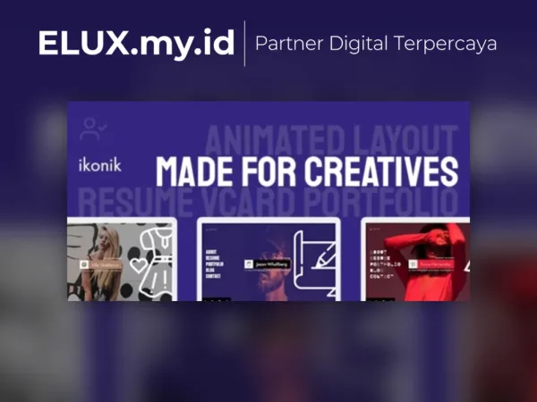 Jual Ikonik Resume Vcard Wordpress Theme
