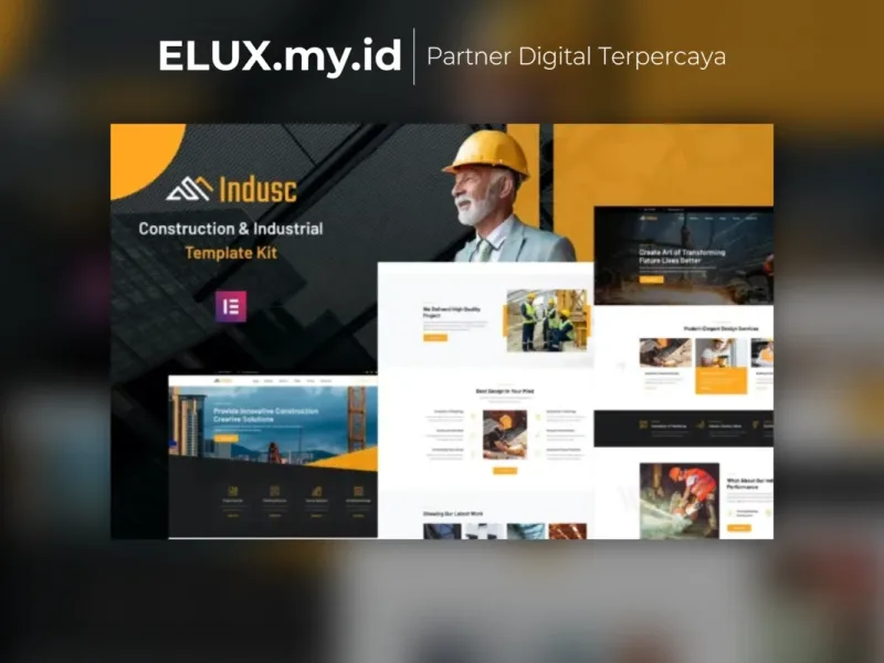 Indusc Construction Industrial Elementor Template Lisensi Resmi Indusc Construction Industrial Elementor Template Kit Lifetime