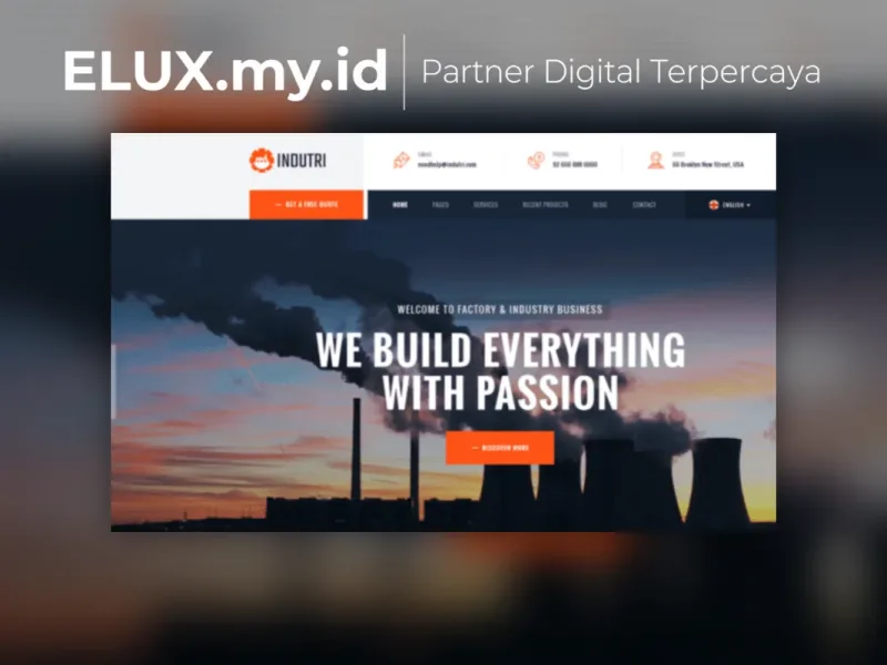 Indutri Factory Industrial Wordpress Theme Tampilan Indutri Factory Industrial Wordpress Theme
