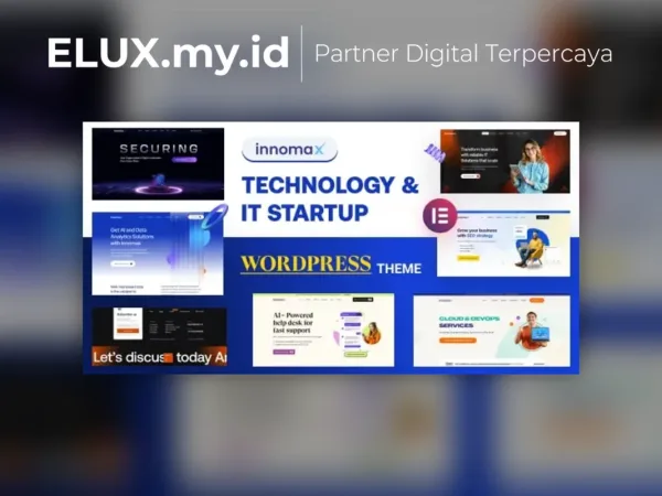 Lisensi Resmi Innomax Technology It Startup Wordpress Theme