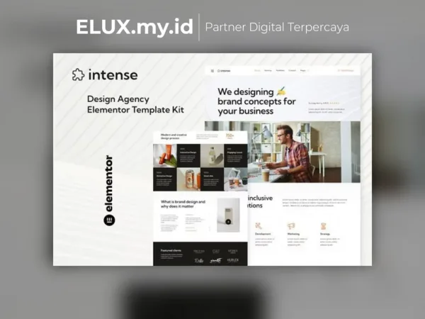 Foto Asli Intense Creative Digital Agency Services Elementor Template Kit