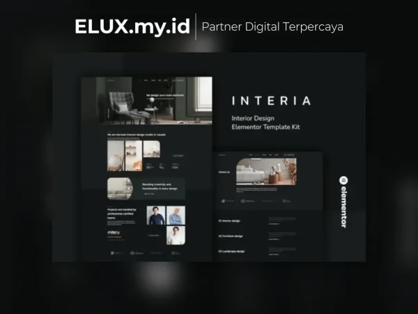 Foto Asli Interia Interior Design Elementor Template Kit Lifetime Unlimited