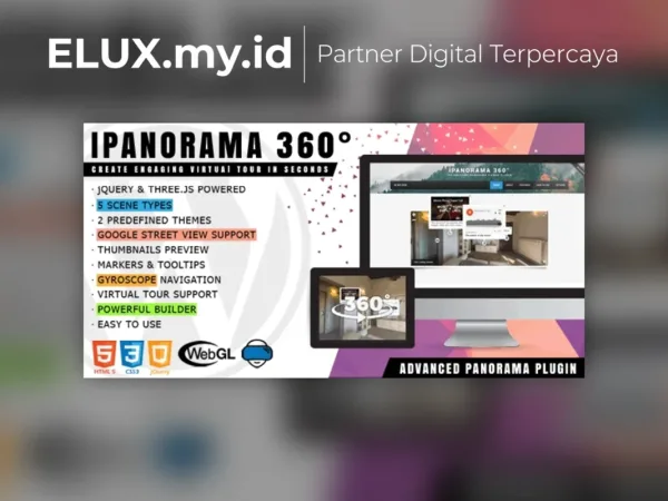 Lisensi Resmi Ipanorama 360 Virtual Tour Builder For Wordpress Plugin