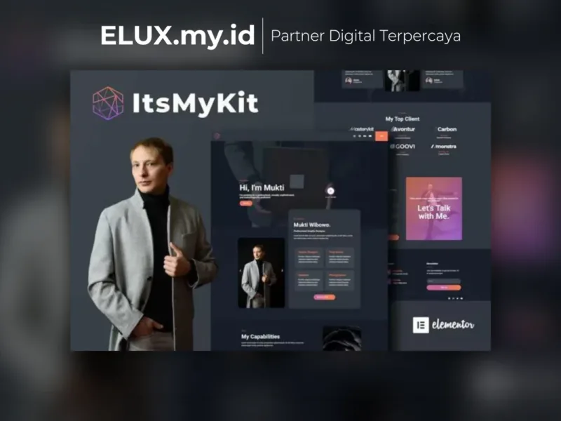 Itsmykit Dark Creative Portfolio Elementor Lisensi Resmi Itsmykit Dark Creative Portfolio Elementor Template Kit Lifetime