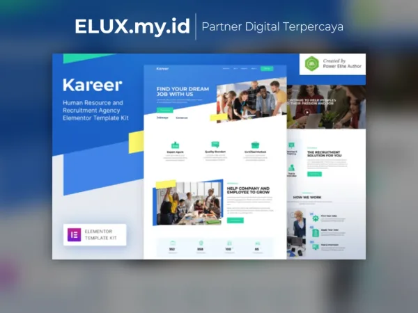 Tampilan Kareer Human Resource Recruitment Agency Elementor Template Kit