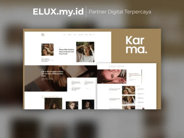 Detail Produk Karma Blog Magazine Elementor Template Kit Lifetime Unlimited