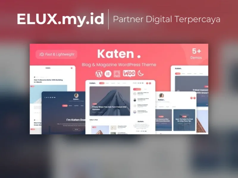 Foto Asli Katen Blog Magazine Wordpress Theme