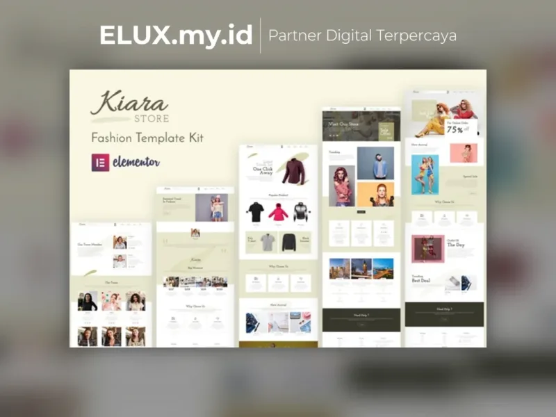 Kiara Fashion Elementor Template Kit Lifetime Foto Asli Kiara Fashion Elementor Template Kit Lifetime Unlimited Domain
