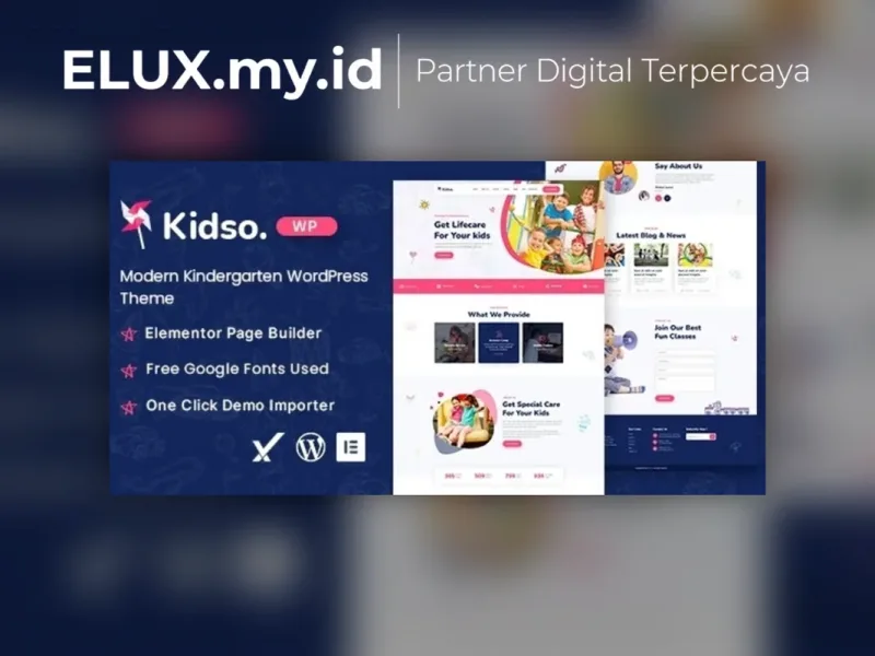 Kidso Modern Kindergarten Wordpress Theme Jual Kidso Modern Kindergarten Wordpress Theme