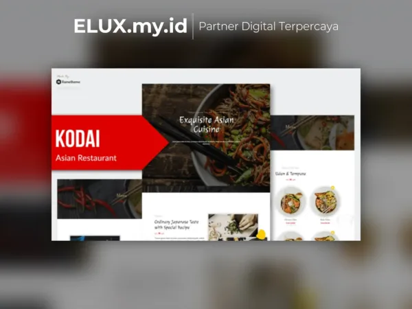 Detail Produk Kodai Asian Restaurant Elementor Template Kit Lifetime Unlimited
