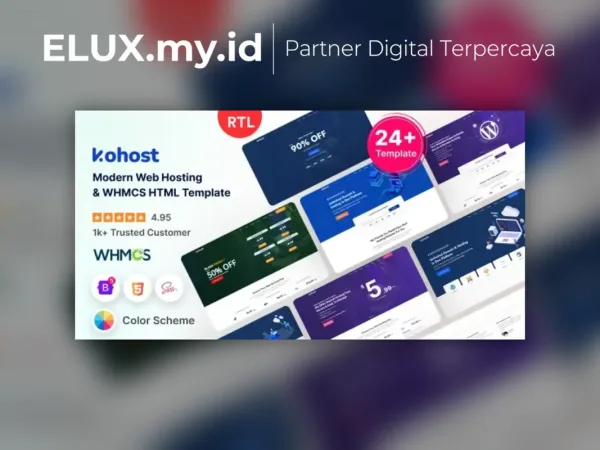 Tampilan Kohost Modern Web Hosting Whmcs Template Bukan Wordpress