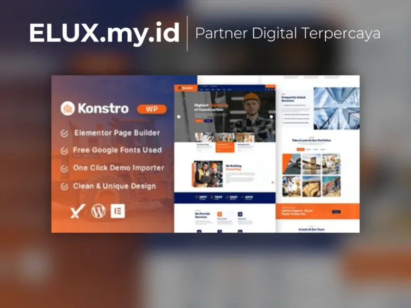 Konstro Construction Wordpress Theme Lisensi Resmi Konstro Construction Wordpress Theme
