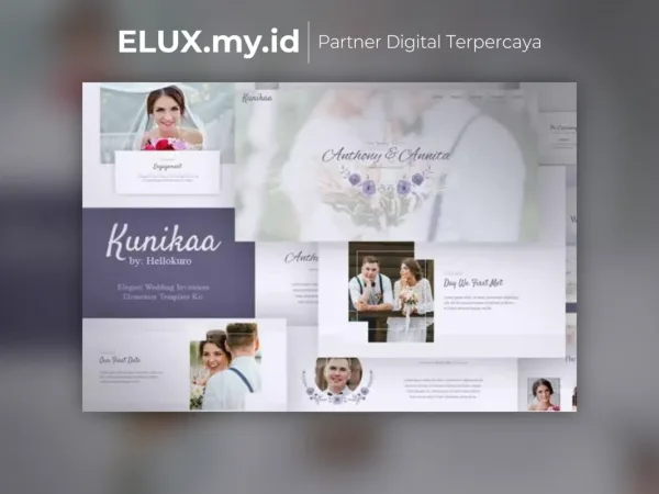 Tampilan Kunikaa Wedding Invitation Elementor Template Kit Lifetime Unlimited