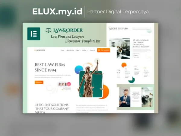 Jual Law Order Law Firm And Lawyers Elementor Template Kit Lifetime Unlimited