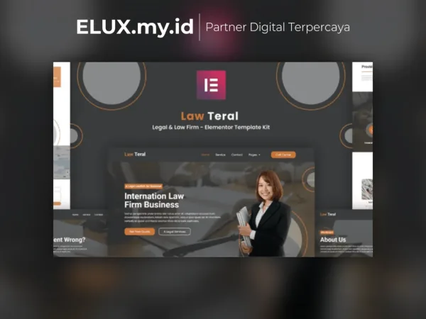 Foto Asli Lawteral Legal Law Firm Elementor Template Kit Lifetime Unlimited