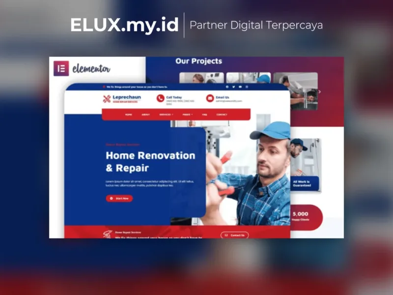 Leprechaun Home Repair Elementor Template Kit Lisensi Resmi Leprechaun Home Repair Elementor Template Kit Lifetime Unlimited