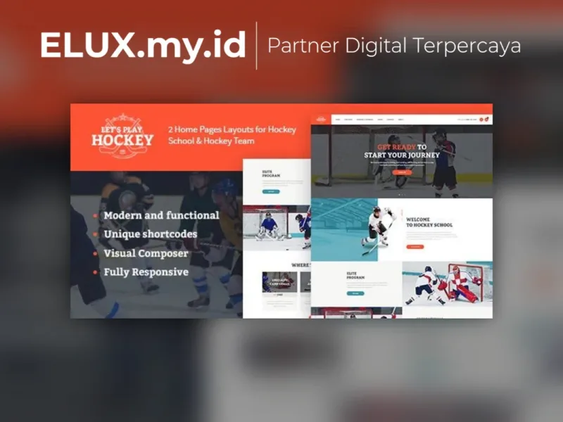 Lets Play Hockey School Sport Wordpress Theme Foto Asli Lets Play Hockey School Sport Wordpress Theme