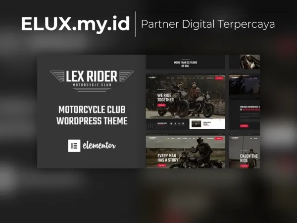 Detail Produk Lexrider Motorcycle Club Wordpress Theme