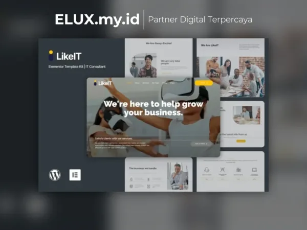 Foto Asli Likeit Consulting Agency Elementor Pro Template Kit Lifetime