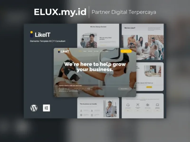 Likeit Consulting Agency Elementor Pro Template Foto Asli Likeit Consulting Agency Elementor Pro Template Kit Lifetime