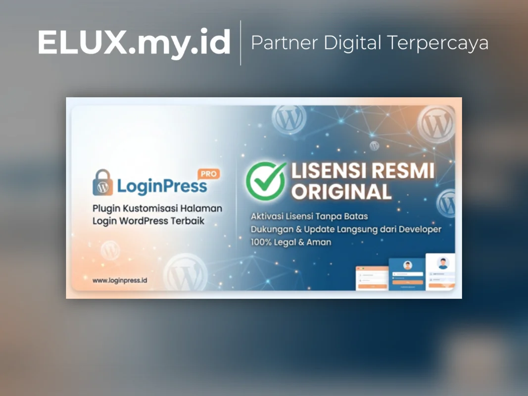 Marketplace Theme, Plugin & Template WordPress Premium Jual Loginpress Pro Lifetime Lisensi Key Resmi Lisensi Resmi Original