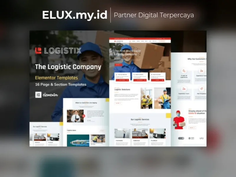 Logistix Transportation Courier Logistic Company Jual Logistix Transportation Courier Logistic Company Elementor Template Kit