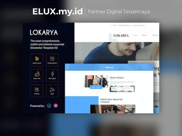 Detail Produk Lokarya Real Estate Elementor Template Kit Lifetime Unlimited