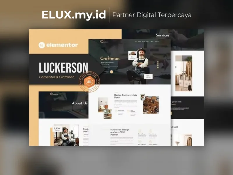 Luckerson Carpenter Craftman Elementor Template Tampilan Luckerson Carpenter Craftman Elementor Template Kit Lifetime Unlimited