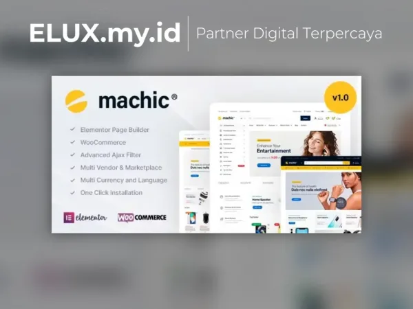 Tampilan Machic Electronics Store Woocommerce Wordpress Theme