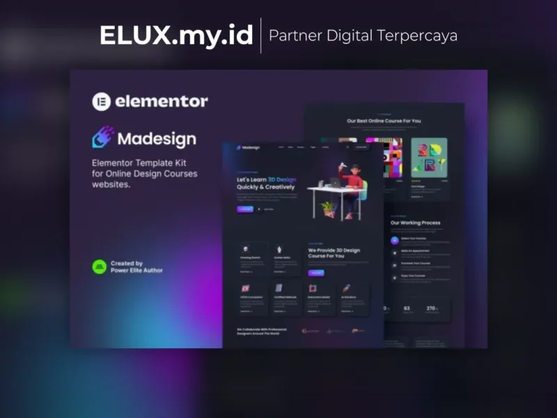Madesign Online Design Courses Elementor Template Foto Asli Madesign Online Design Courses Elementor Template Kit Lifetime