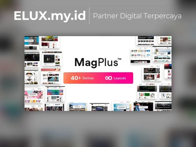 Tampilan Magplus Blog Magazine Elementor Wordpress Theme