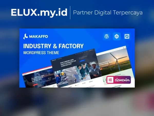Tampilan Makaffo Industry Factory Wordpress Theme